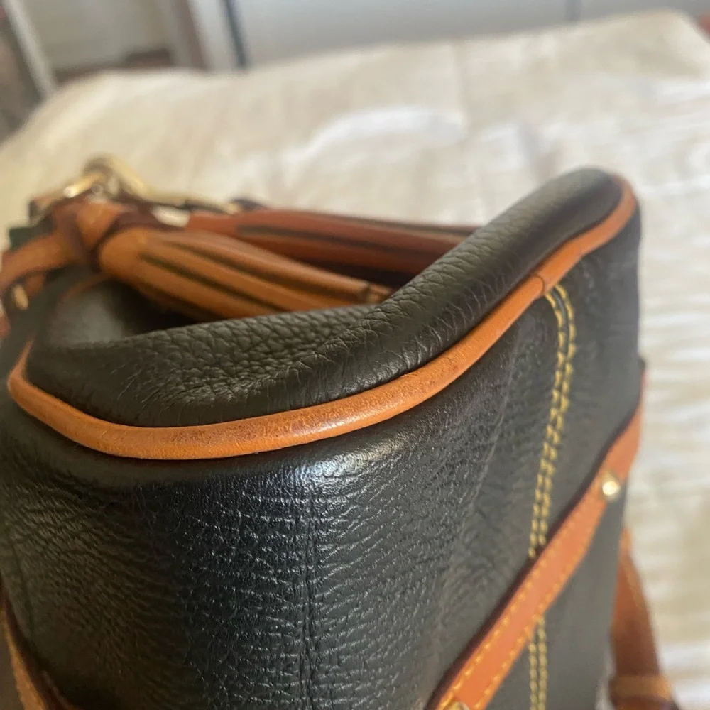 Dooney & Bourke Florentine Satchel Black and Brown - Picture 4 of 8